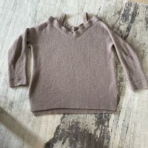 Light brown All Saints off the shoulder sweater SM